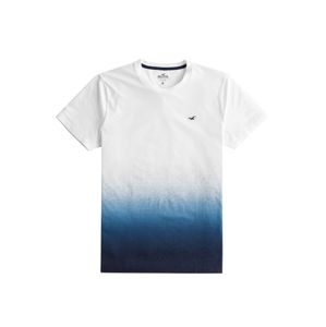 HOLLISTER Tričko  bílá / modrá