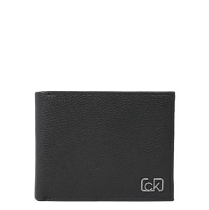 Calvin Klein Peněženka 'CK SIGNATURE PEBBLE 10CC W/ COIN'  černá