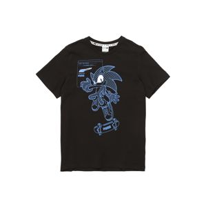 PUMA Funkční tričko  černá / modrá