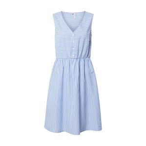 PIECES Letní šaty 'PCALEX SL DRESS'  kouřově modrá / bílá