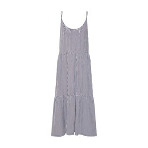 EDC BY ESPRIT Letní šaty 'tired dress'  bílá / námořnická modř