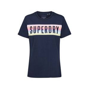 Superdry Tričko 'RAINBOW'  námořnická modř