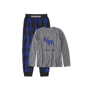 Abercrombie & Fitch Pyžamo  modrá / šedá