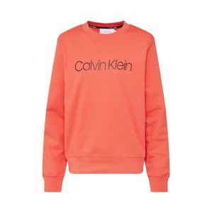 Calvin Klein Mikina 'CORE LOGO PRT SWEATSHIRT'  oranžově červená