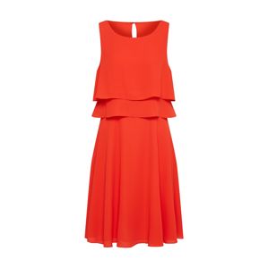 COMMA Letní šaty  oranžově červená