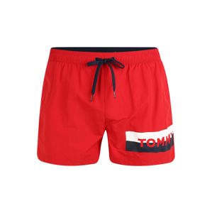 Tommy Hilfiger Underwear Plavecké šortky 'Drawstring'  rubínově červená