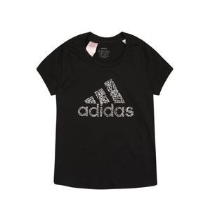 ADIDAS PERFORMANCE Funkční tričko 'Bos'  černá / bílá