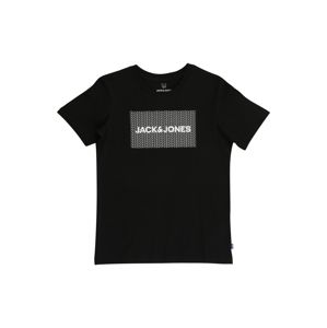 Jack & Jones Junior Tričko 'LARSEN'  černá / bílá