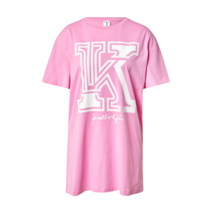 KENDALL + KYLIE Tričko 'Applic'  pink / bílá