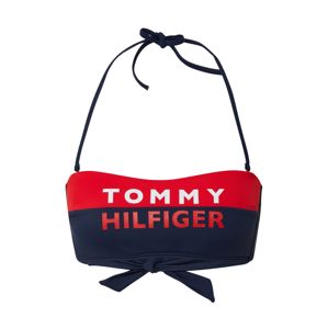 Tommy Hilfiger Underwear Horní díl plavek 'FIXED BANDEAU'  bílá / červená / modrá