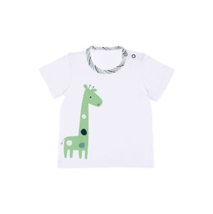 STERNTALER Tričko 'Giraffe'  bílá / světle zelená / chladná modrá / marine modrá