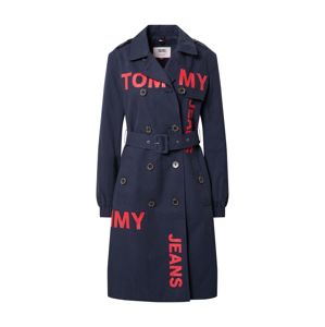 Tommy Jeans Přechodný kabát  červená / námořnická modř