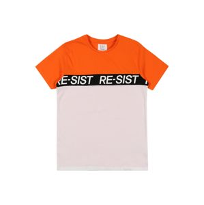 STACCATO Tričko  bílá / oranžová