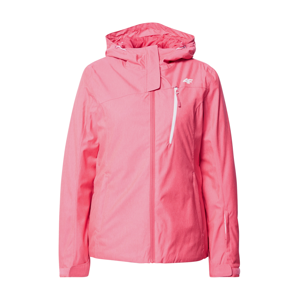 4F Sportovní bunda  světle růžová / bílá
