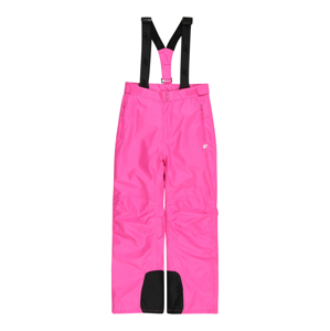 4F Outdoorové kalhoty  tmavě růžová / černá
