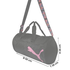 PUMA Sportovní taška  černá / růžová
