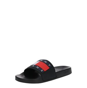 Tommy Jeans Pantofle 'AQUA 4'  bílá / červená / černá