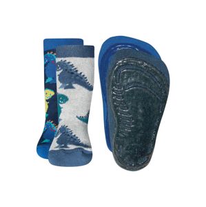 EWERS Ponožky 'Dinos'  šedá / modrá