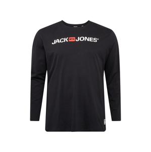 JACK & JONES Tričko 'History'  černá / bílá / červená
