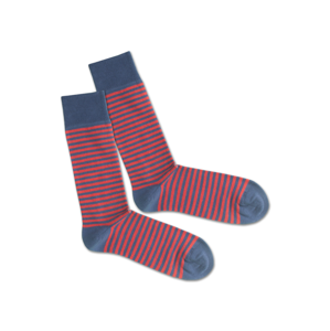DillySocks Ponožky 'SS20-04 Red Sky Liner'  červená / modrá