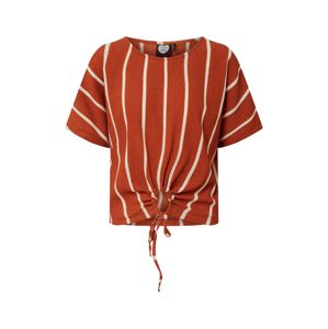 CATWALK JUNKIE Tričko 'TP Palermo'  oranžově červená / bílá