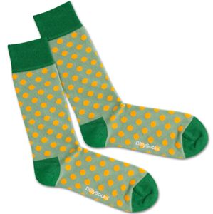 DillySocks Ponožky 'Orange Field'  zelená / oranžová
