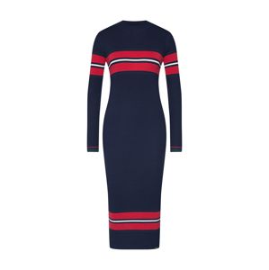 Superdry Úpletové šaty 'HALLIE RIBBED BODYCON DRESS'  námořnická modř