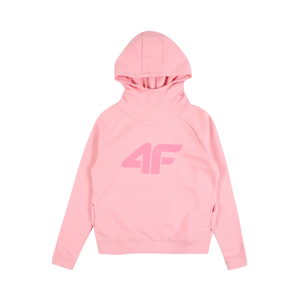 4F Sportovní mikina  pink / světle růžová