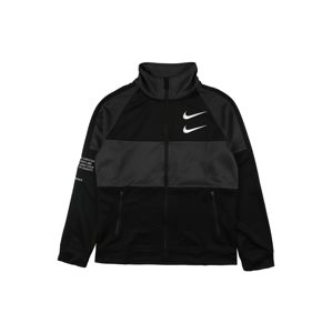Nike Sportswear Mikina 'SWOOSH'  antracitová / černá / bílá