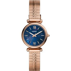 FOSSIL Analogové hodinky 'Carlie Mini'  růžově zlatá / námořnická modř