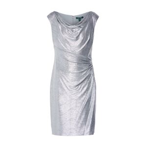 Lauren Ralph Lauren Koktejlové šaty 'Lovella'  stříbrná