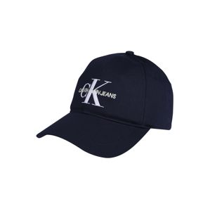 Calvin Klein Jeans Kšiltovka 'J MONOGRAM CAP M'  bílá / modrá