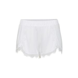 NA-KD Kalhoty 'Overlapped Lace Detailed Shorts'  bílá