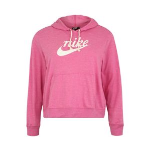 Nike Sportswear Mikina  růžový melír / bílá