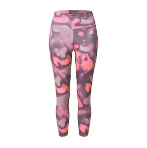 ADIDAS PERFORMANCE Sportovní kalhoty  červená / tmavě fialová / pink