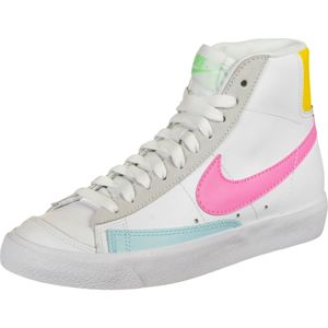 Nike Sportswear Kotníkové tenisky 'Blazer MID 77 Vintage'  žlutá / světle šedá / bílá / světle růžová / opálová