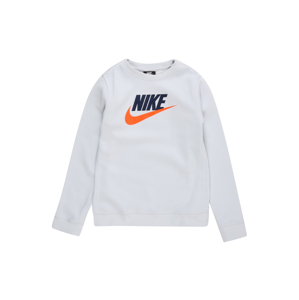 Nike Sportswear Mikina 'CLUB FUTURA'  šedá / námořnická modř / oranžová