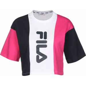 FILA Tričko ' Bai'  bílá / pink / černá