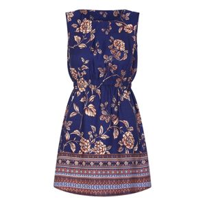 Mela London Šaty 'BORDER PRINT 2 ZIP DRESS'  námořnická modř / mix barev