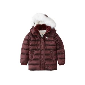Abercrombie & Fitch Zimní bunda  burgundská červeň