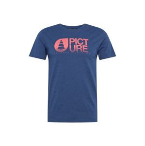 Picture Organic Clothing Funkční tričko  modrý melír / růžová