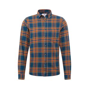 Revolution Košile 'Munk'  modrá / khaki / oranžová