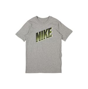 Nike Sportswear Tričko  šedý melír / černá / bílá / žlutá