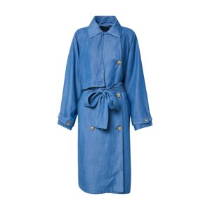 SOAKED IN LUXURY Přechodný kabát 'SLNuna'  modrá džínovina