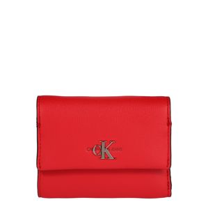 Calvin Klein Jeans Peněženka 'CKJ MONO HARDWARE MED TRIFOLD'  červená