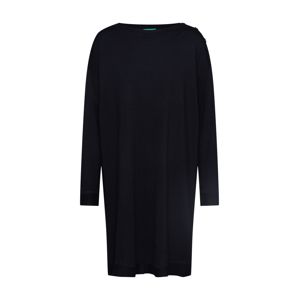 UNITED COLORS OF BENETTON Úpletové šaty  černá