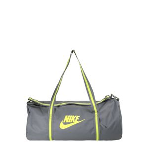 Nike Sportswear Cestovní taška 'Heritage'  šedá / svítivě žlutá