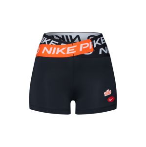 NIKE Sportovní kalhoty  černá / oranžová